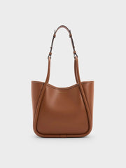 Charles & Ke*th -  Mini Lyla Tubular Tote Bag - Chocolate