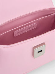 Charles & Ke*th - Sammie Knotted-Handle Front-Flap Bag - Bubble Gum Pink