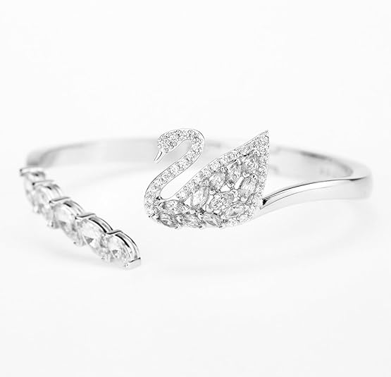 Swar*vski - Swan Lake Rhodium Bangle - 5231330