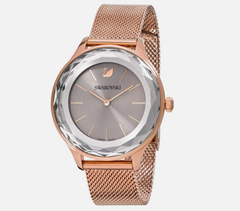 Swar*vski - OCTEA NOVA Watch Milanese bracelet, Gray, Rose gold -5451634