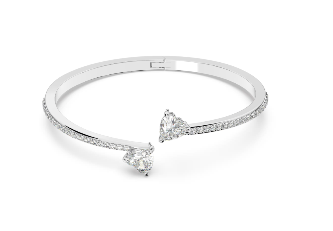Swar*vski - Mesmera bangle Heart, White, Rhodium plated - 5518814