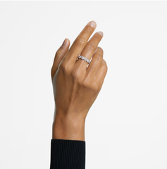 Swar*vski - Una Angelic ring Round cut, White, Rhodium plated - 5642607