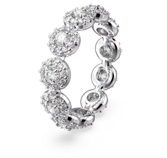 Swar*vski - Una Angelic ring Round cut, White, Rhodium plated - 5642607