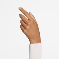 Swar*vski - Una Angelic ring Round cut, White, Rose gold-tone plated - 5642615