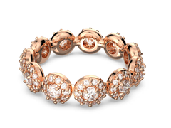 Swar*vski - Una Angelic ring Round cut, White, Rose gold-tone plated - 5642615