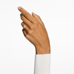 Swar*vski - Una Angelic cocktail ring Round cut, Pavé, Rose-Gold - 5642640 / 5639404 / 5642641
