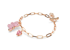 Swar*vski - Teddy bracelet Bear, Pink, Rose gold-tone plated - 5642978