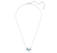 Swar*vski - Idyllia Lilia necklace Butterfly, Blue, Rhodium plated - 5662181