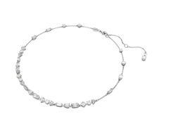 Swar*vski - Mesmera necklace Mixed cuts, Scattered design, White, Rhodium plated - 5676989
