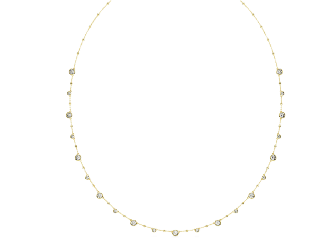 Swar*vski - Imber strandage Round cut, White, Gold-tone plated - 5680091