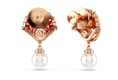 Swar*vski - Idyllia drop earrings Crystal pearl, Shell, White, Rose gold-tone plated - 5689196