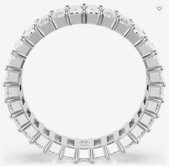 Swar*vski - Cristallo ring Baguette cut, White, Silver-tone finish - 5693407