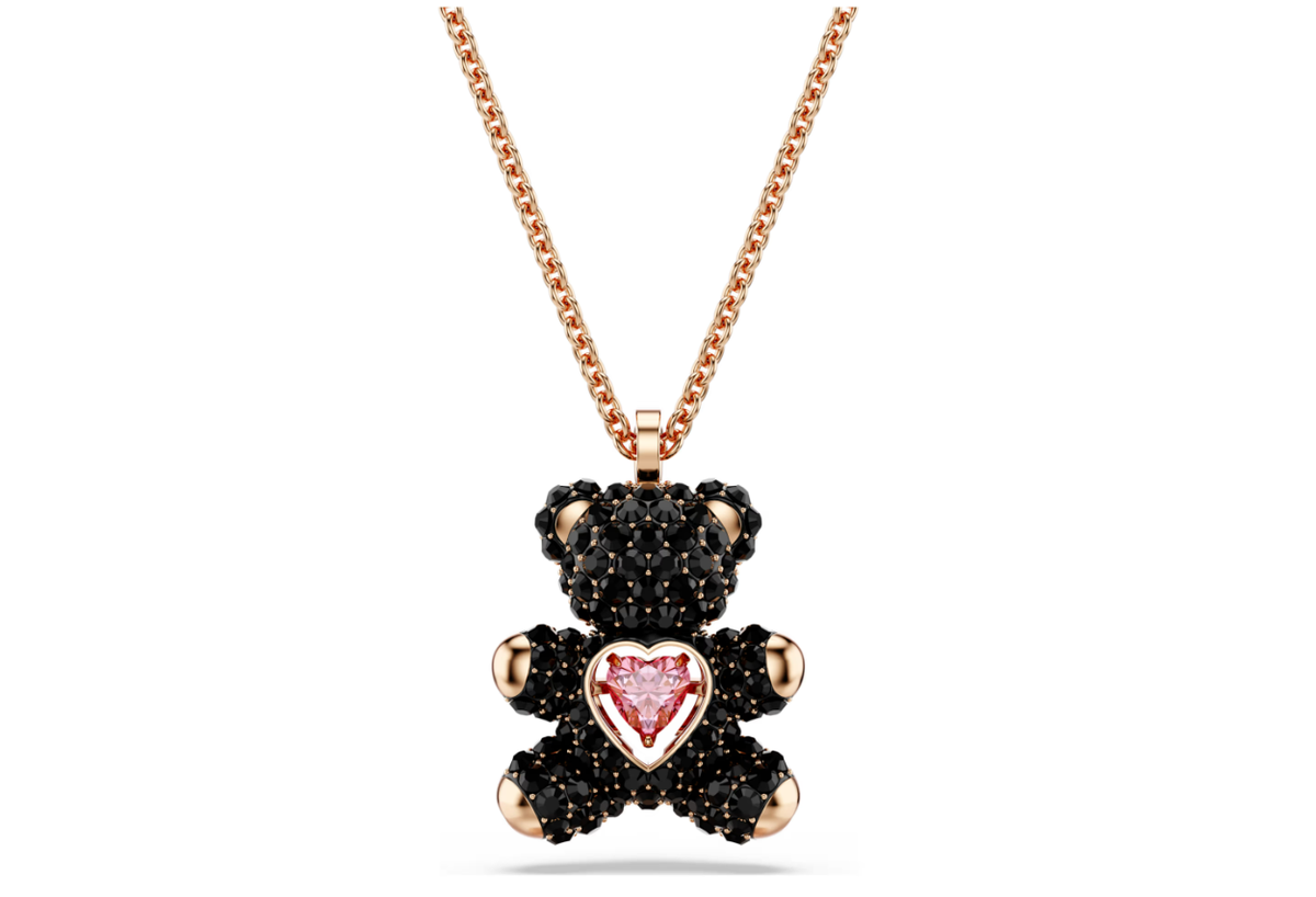 Swar*vski - Teddy pendant Teddy, Black, Rose gold-tone plated - 5693623