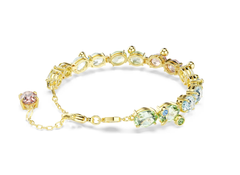 Swar*vski - Gema bracelet Mixed cuts, Multicolored, Gold-tone plated - 5705808