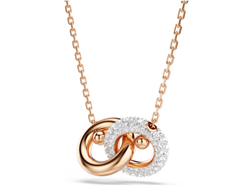 Swar*vski - Dextera pendant Round cut, White, Rose gold-tone plated - 5738200