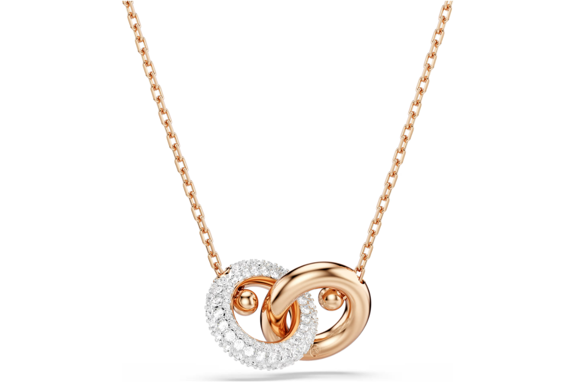 Swar*vski - Dextera pendant Round cut, White, Rose gold-tone plated - 5738200