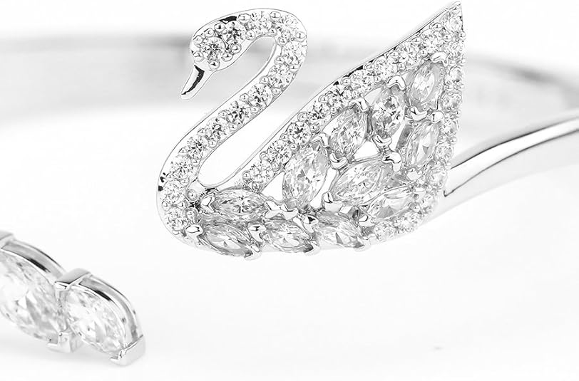 Swar*vski - Swan Lake Rhodium Bangle - 5231330