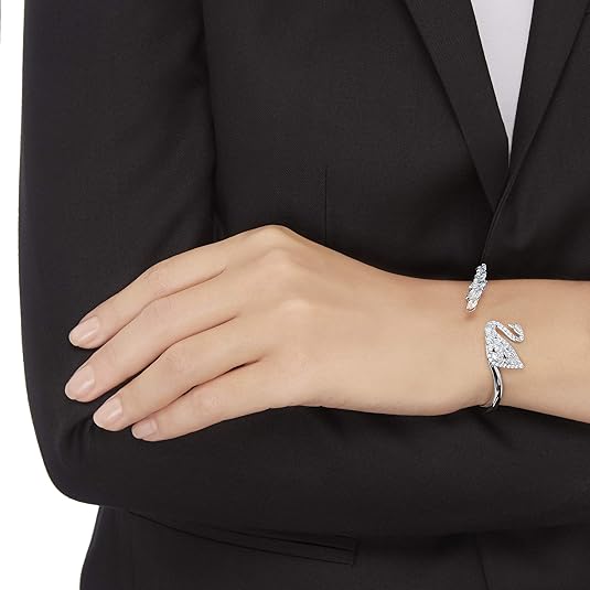 Swar*vski - Swan Lake Rhodium Bangle - 5231330