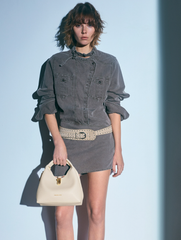 Charles & Ke*th - Chance Turn-Lock Bucket Bag - Cream