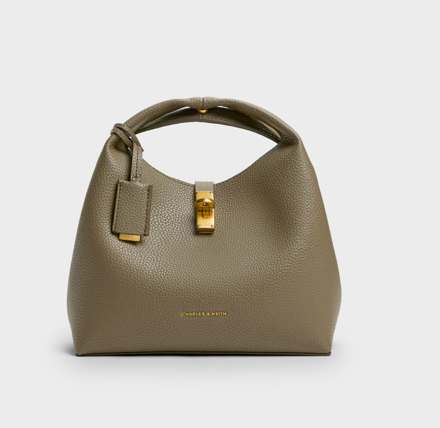 Charles & Ke*th - Chance Turn-Lock Bucket Bag - Deep Olive