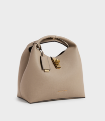 Charles & Ke*th - Chance Turn-Lock Bucket Bag - Taupe