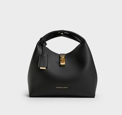 Charles & Ke*th - Chance Turn-Lock Bucket Bag - Black