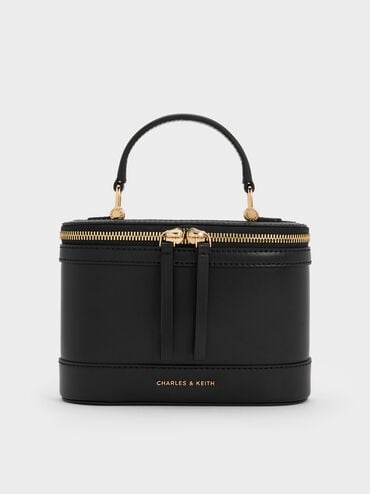Charles & Ke*th - Enola Top Handle Vanity Bag - Black