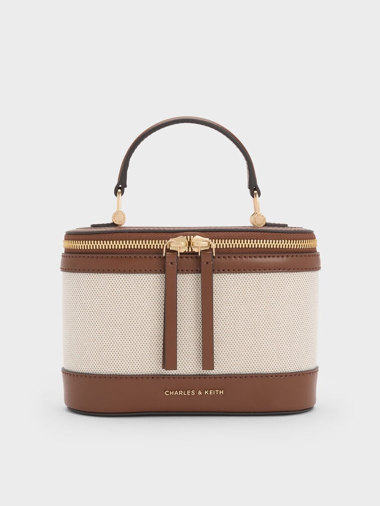 Charles & Ke*th - Enola Top Handle Vanity Bag - Chocolate
