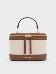Charles & Ke*th - Enola Top Handle Vanity Bag - Chocolate
