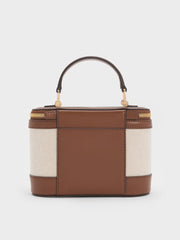 Charles & Ke*th - Enola Top Handle Vanity Bag - Chocolate