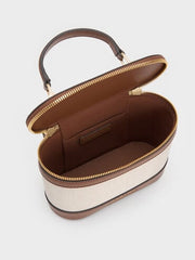 Charles & Ke*th - Enola Top Handle Vanity Bag - Chocolate