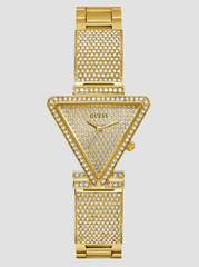 GU*SS - Gold-Tone Crystal Triangle Analog Watch - GW0644L2