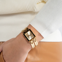 GU*SS -  Ladies Gold Tone Analog Watch - GW0668L2