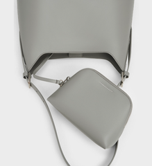 Charles & Ke*th - Hertha Trapeze Slouchy Hobo Bag - Gray