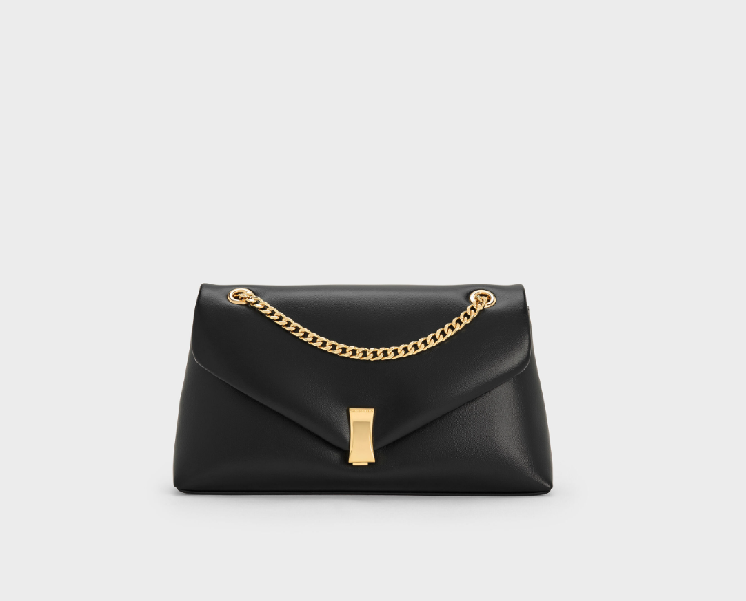 Charles & Ke*th - Lilibet Chain-Strap Bag - Black