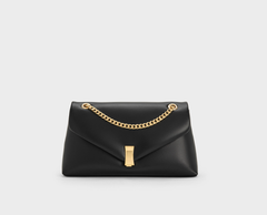 Charles & Ke*th - Lilibet Chain-Strap Bag - Black