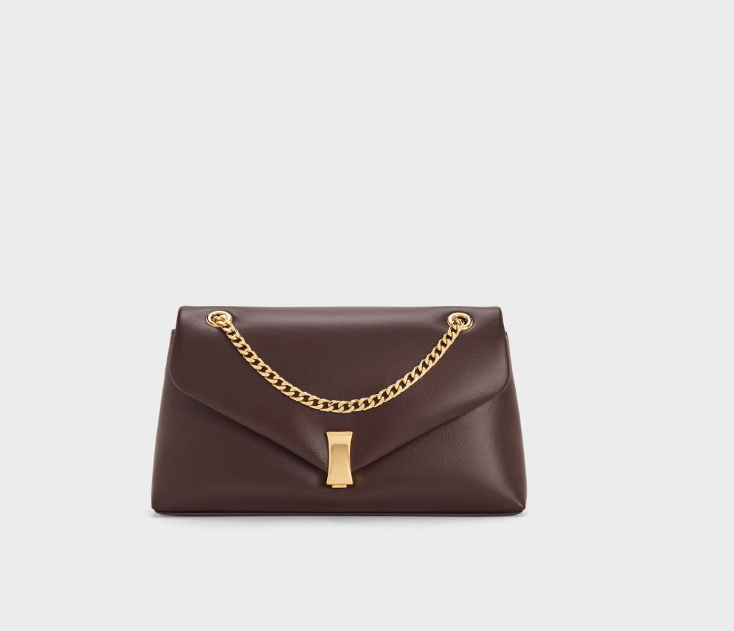 Charles & Ke*th - Lilibet Chain-Strap Bag - Plum