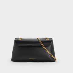 Charles & Ke*th - Lilibet Chain-Strap Bag - Black