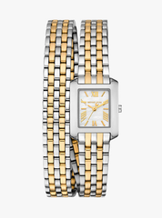 Michael K*rs - Petite Emery Two-Tone Double Wrap Watch - MK4869