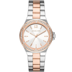 Michael K*rs - Lenn*x Quartz Crystal White Dial Two-tone Ladies Watch - MK6989