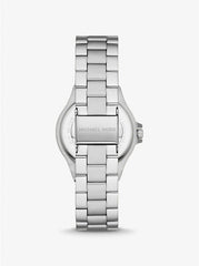 Michael K*rs - Mini Lenn*x Pavé Silver-Tone Watch - MK7280