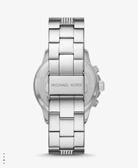 Michael K*rs - Oversized Brynn Pavé Silver-Tone Watch - MK7506