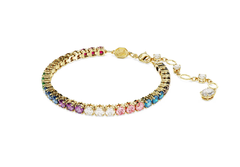 Swar*vski - Matrix Tennis bracelet Round cut, Multicolored - 5685691