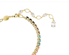Swar*vski - Matrix Tennis bracelet Round cut, Multicolored - 5685691