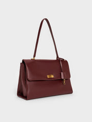 Charles & Ke*th - Kerry Top Handle Satchel Bag - Mulberry Plum