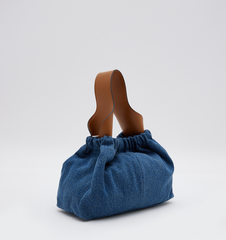 Charles & Ke*th - ALLY Denim Ruched Shoulder Bag