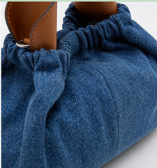 Charles & Ke*th - ALLY Denim Ruched Shoulder Bag