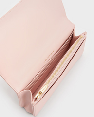 Charles & Ke*th - Paffuto Quilted Wallet On Chain - Light Pink