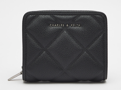 Charles & Ke*th - Anwen Quilted Zip-Around Wallet - Black