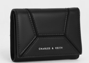 Charles & Ke*th - Nasrin Geometric Wallet - Black